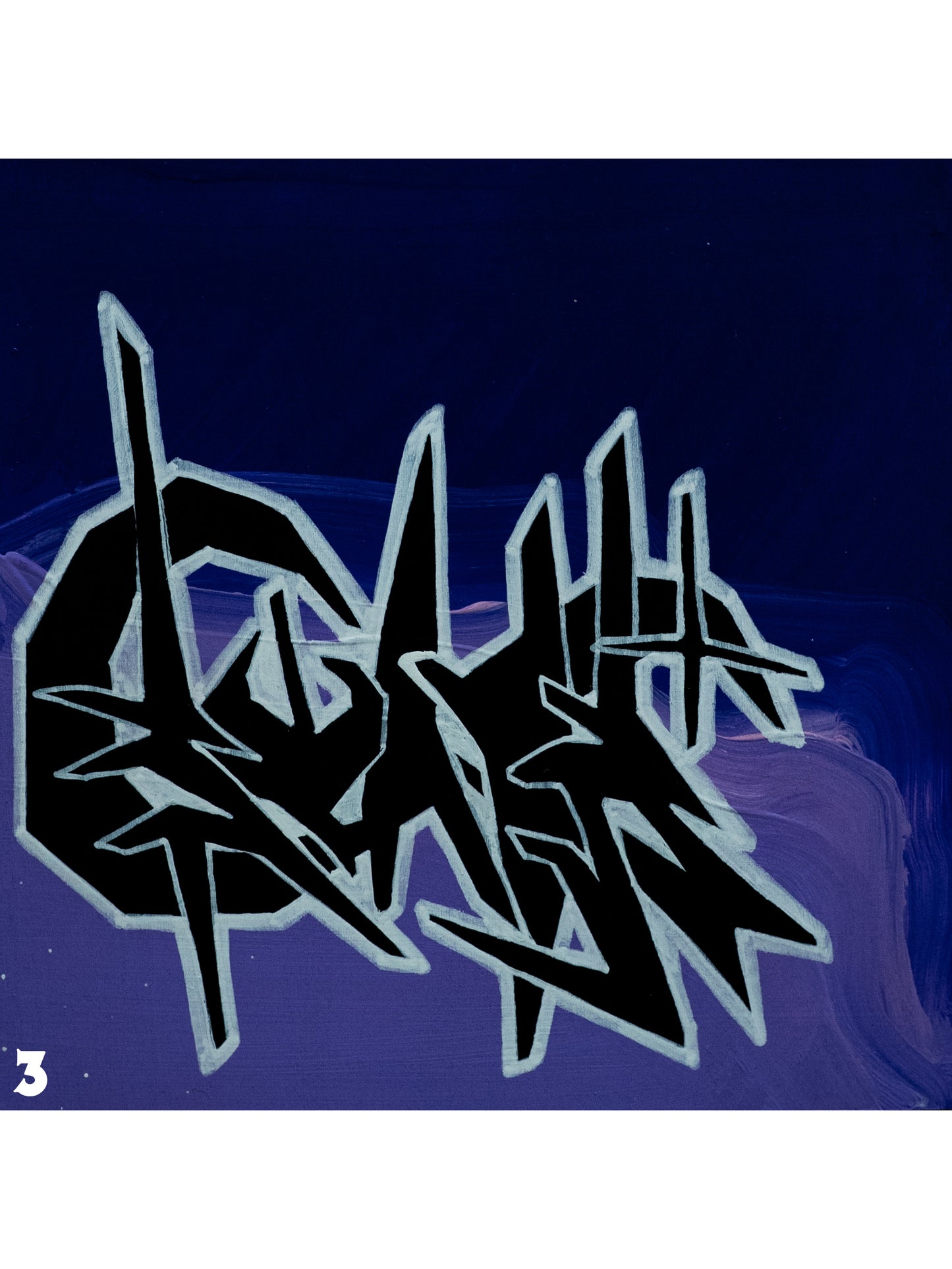 WOOD PANEL GRAFFITI PAINTING