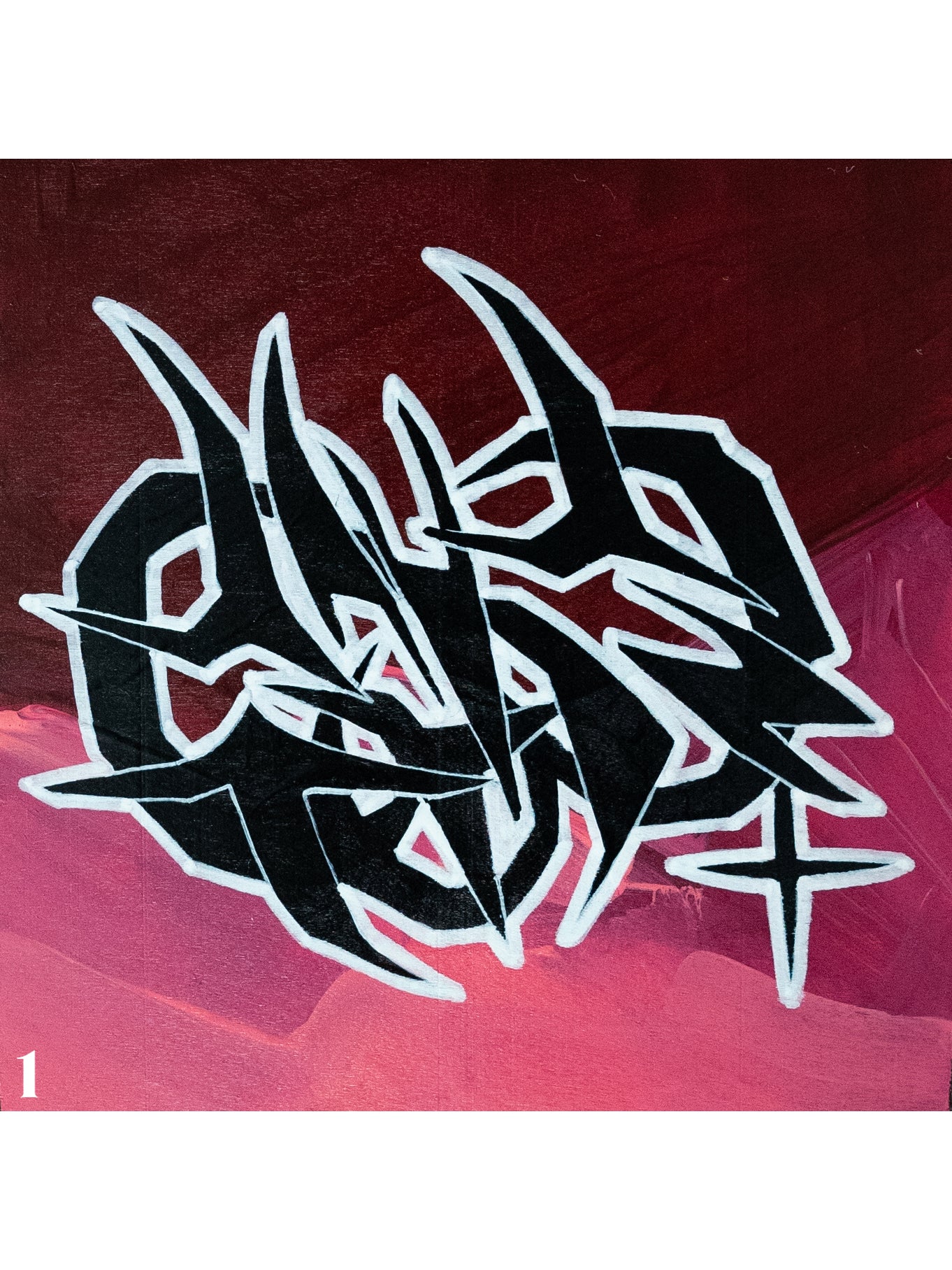 WOOD PANEL GRAFFITI PAINTING