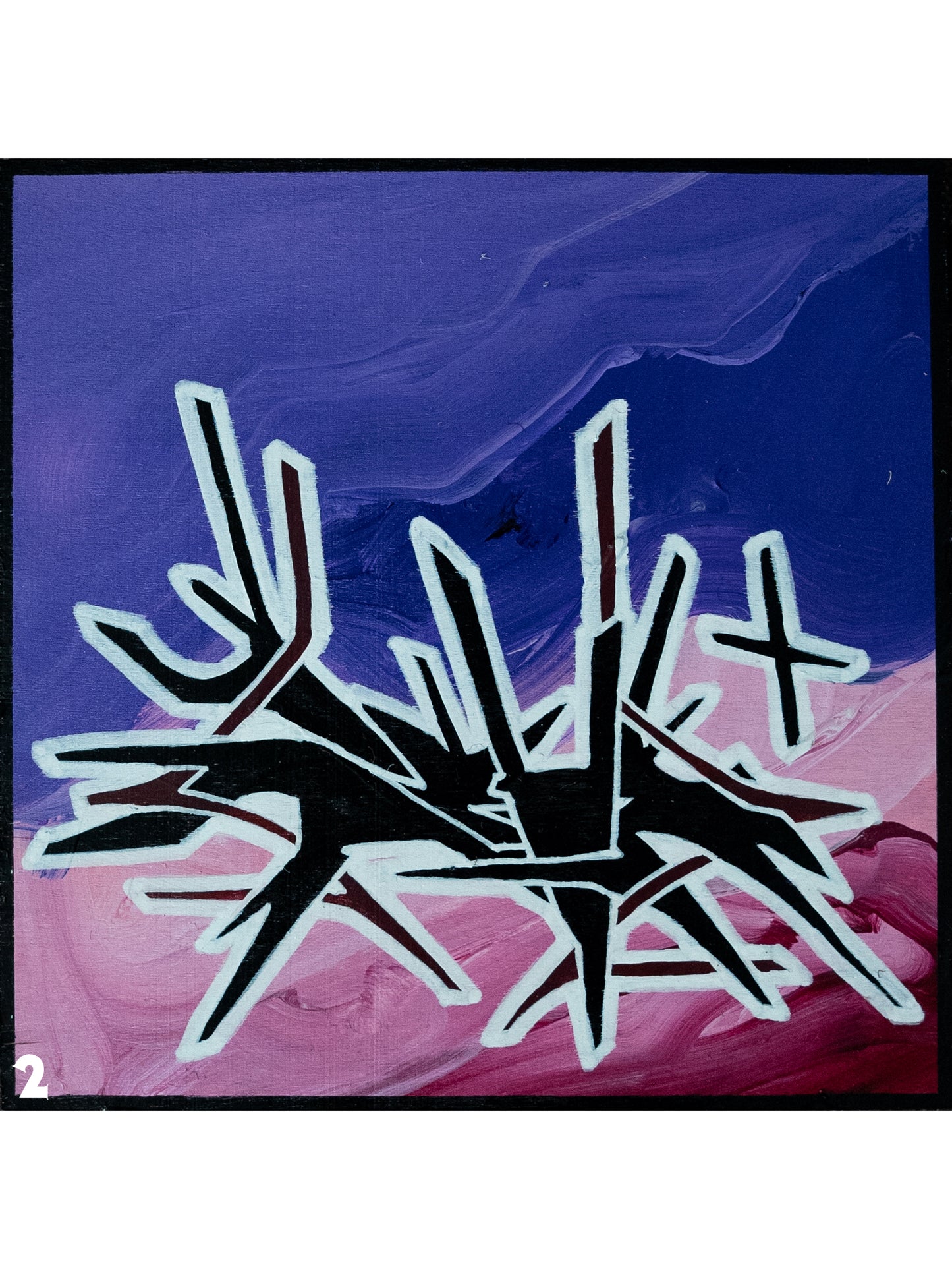 WOOD PANEL GRAFFITI PAINTING