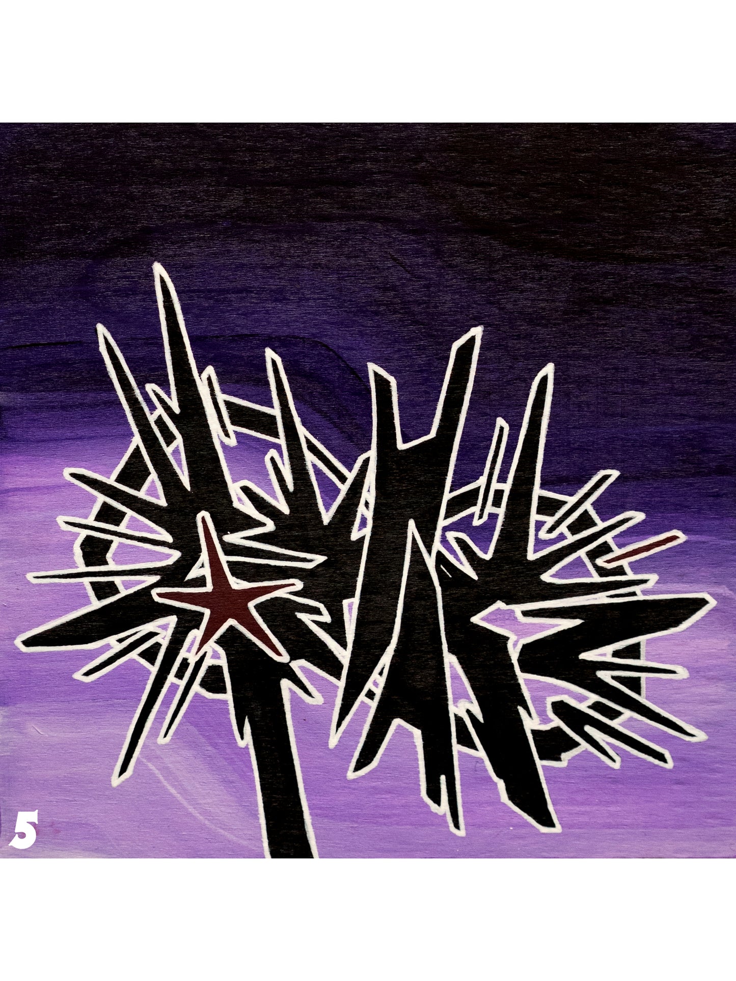 WOOD PANEL GRAFFITI PAINTING