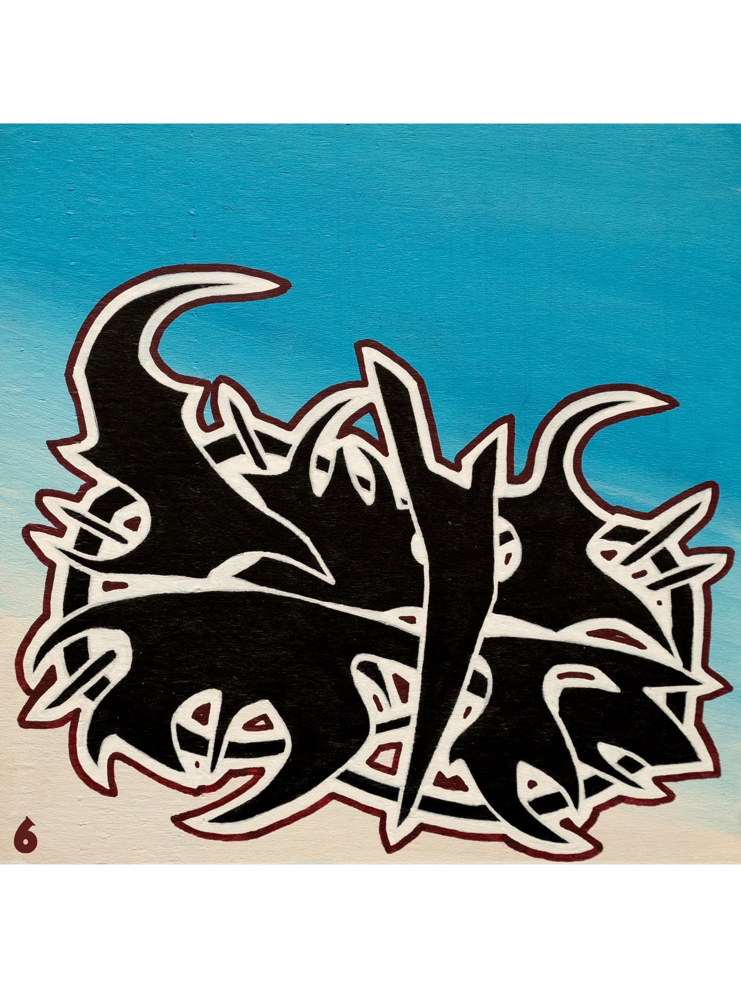 WOOD PANEL GRAFFITI PAINTING