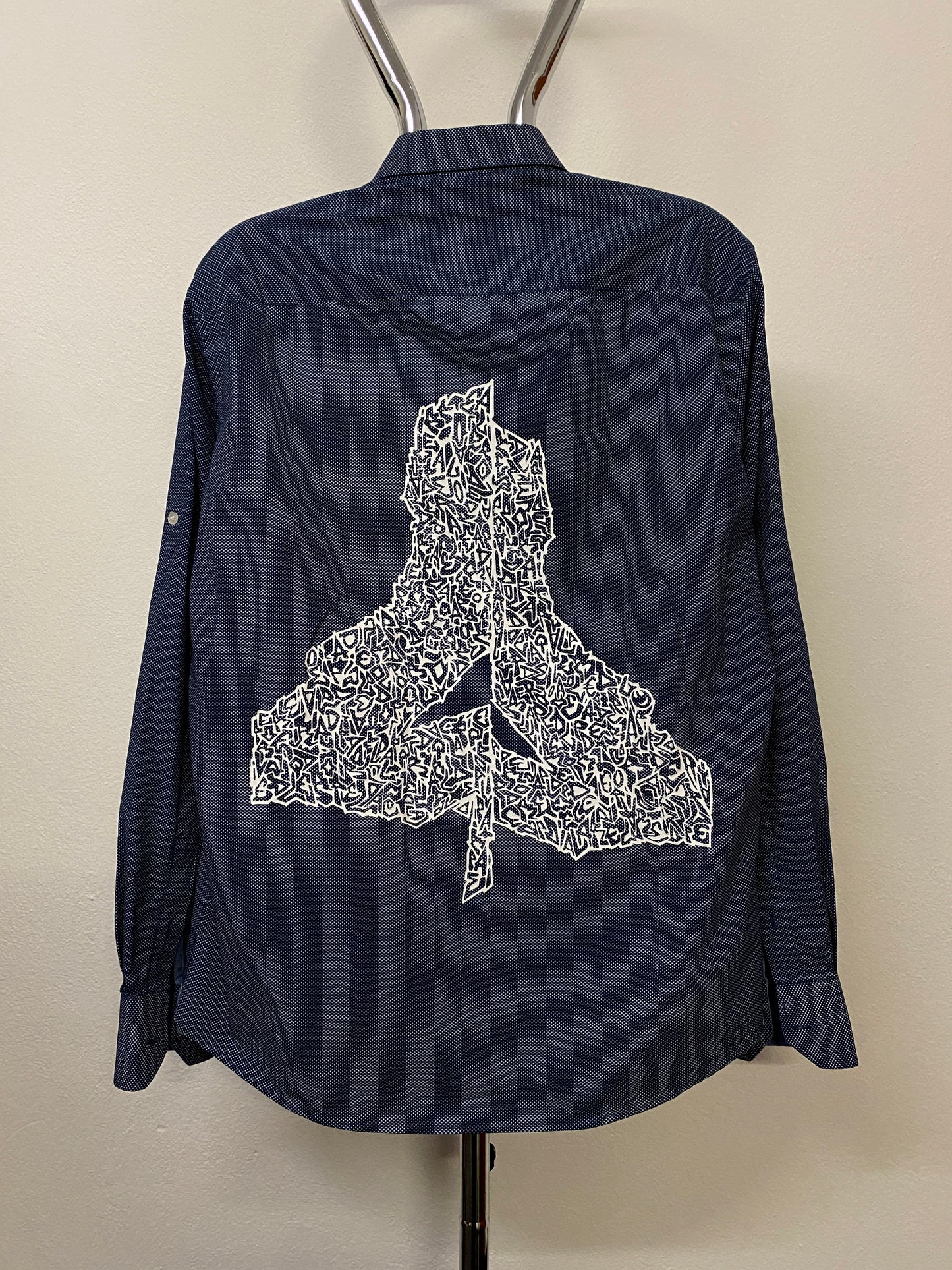 MICRODOT BLUE LEPRABETH SHIRT