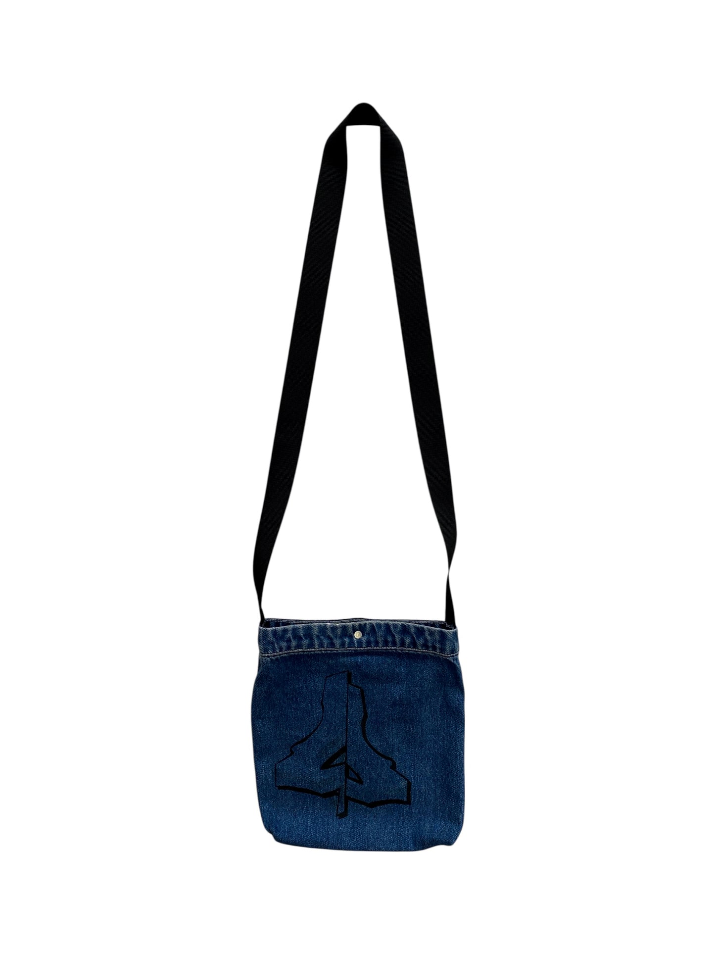 SMALL DENIM METAL BAG