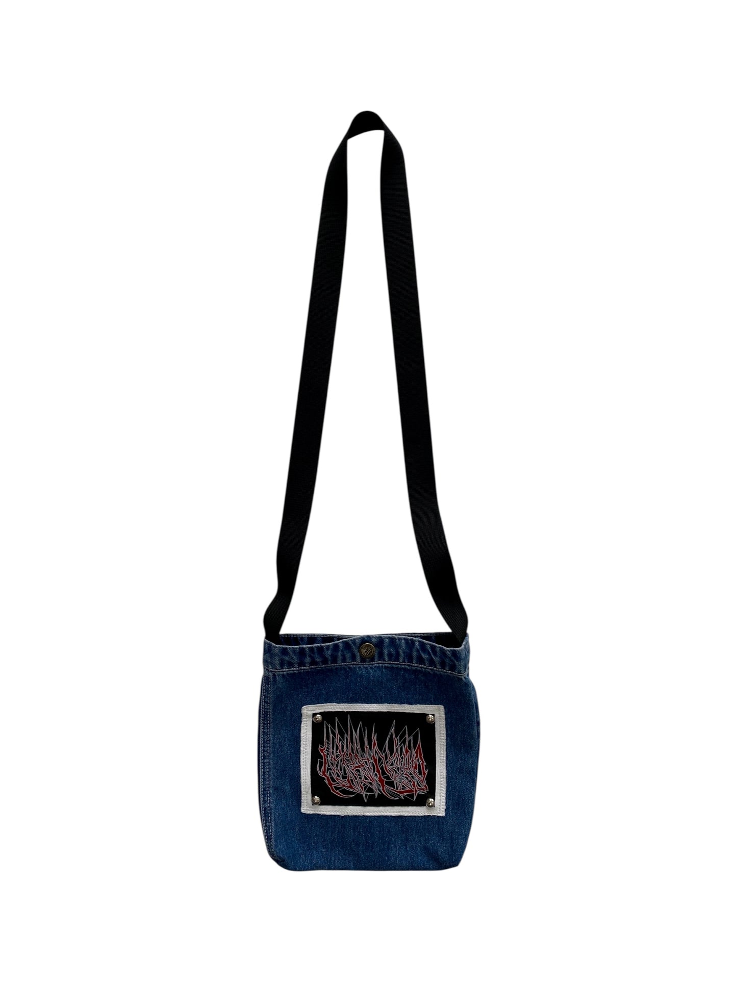 SMALL DENIM METAL BAG