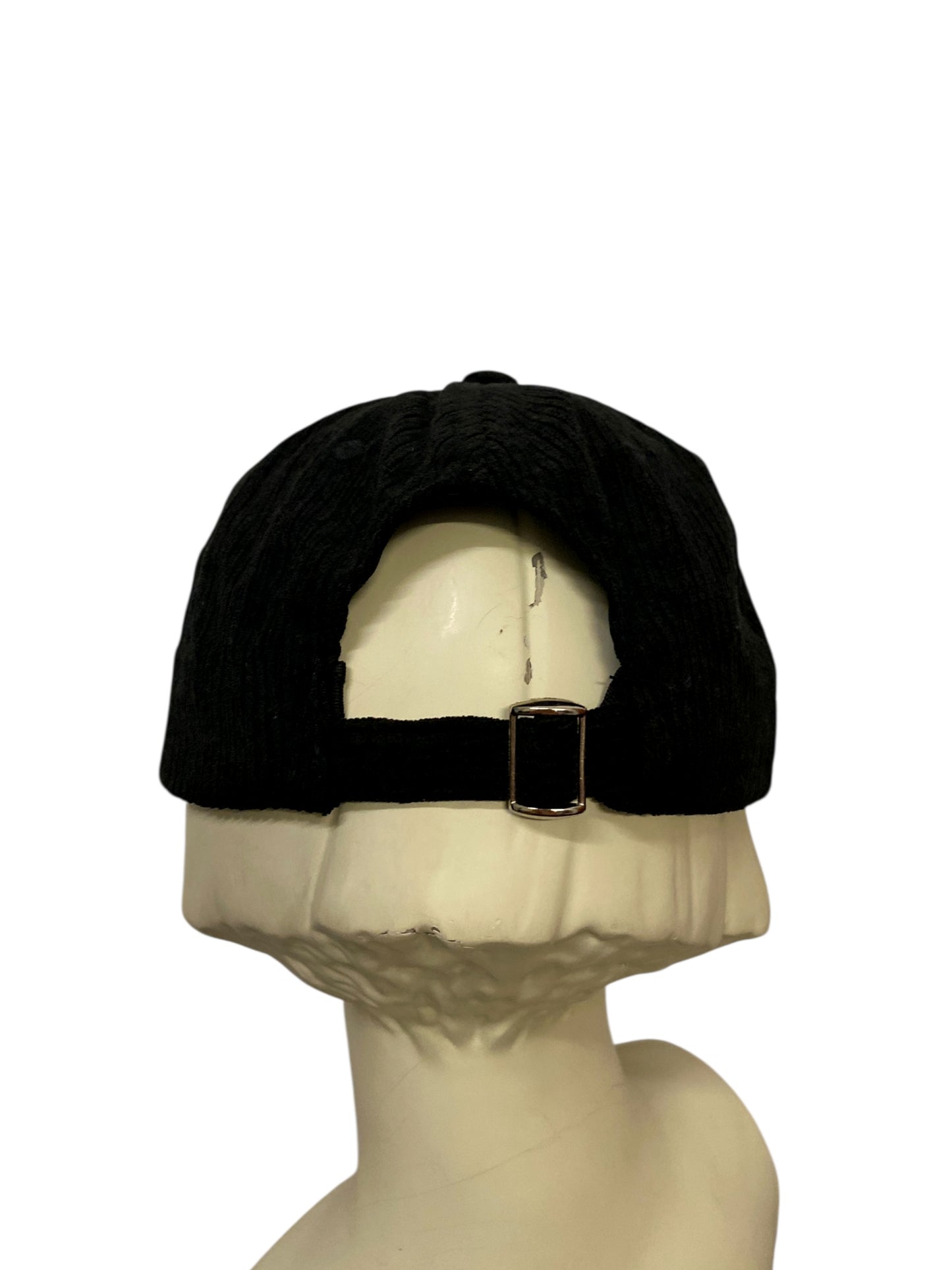 BLACK CORDUROY LOGO CAP