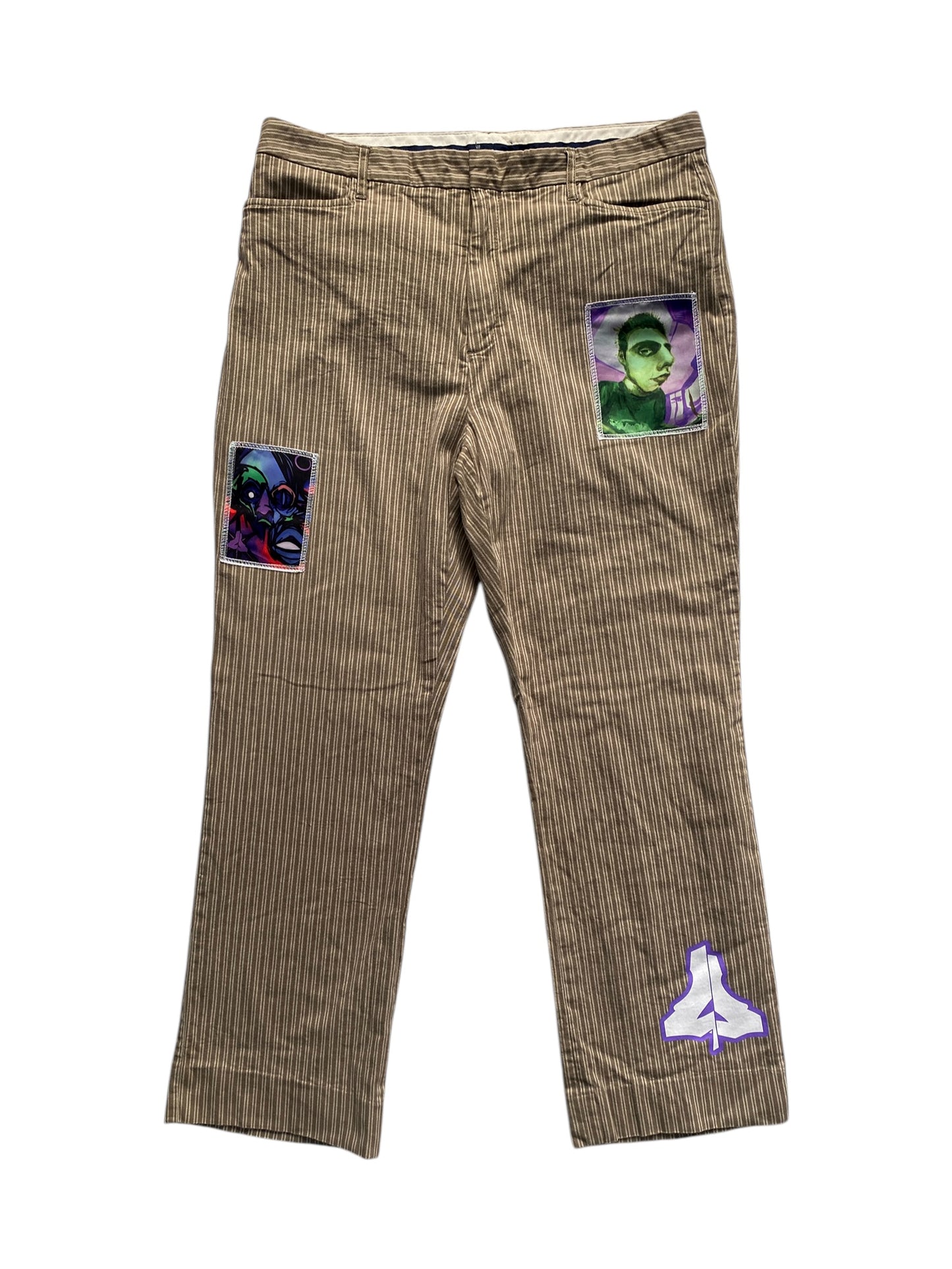 STRIPE BEIGE PANTS