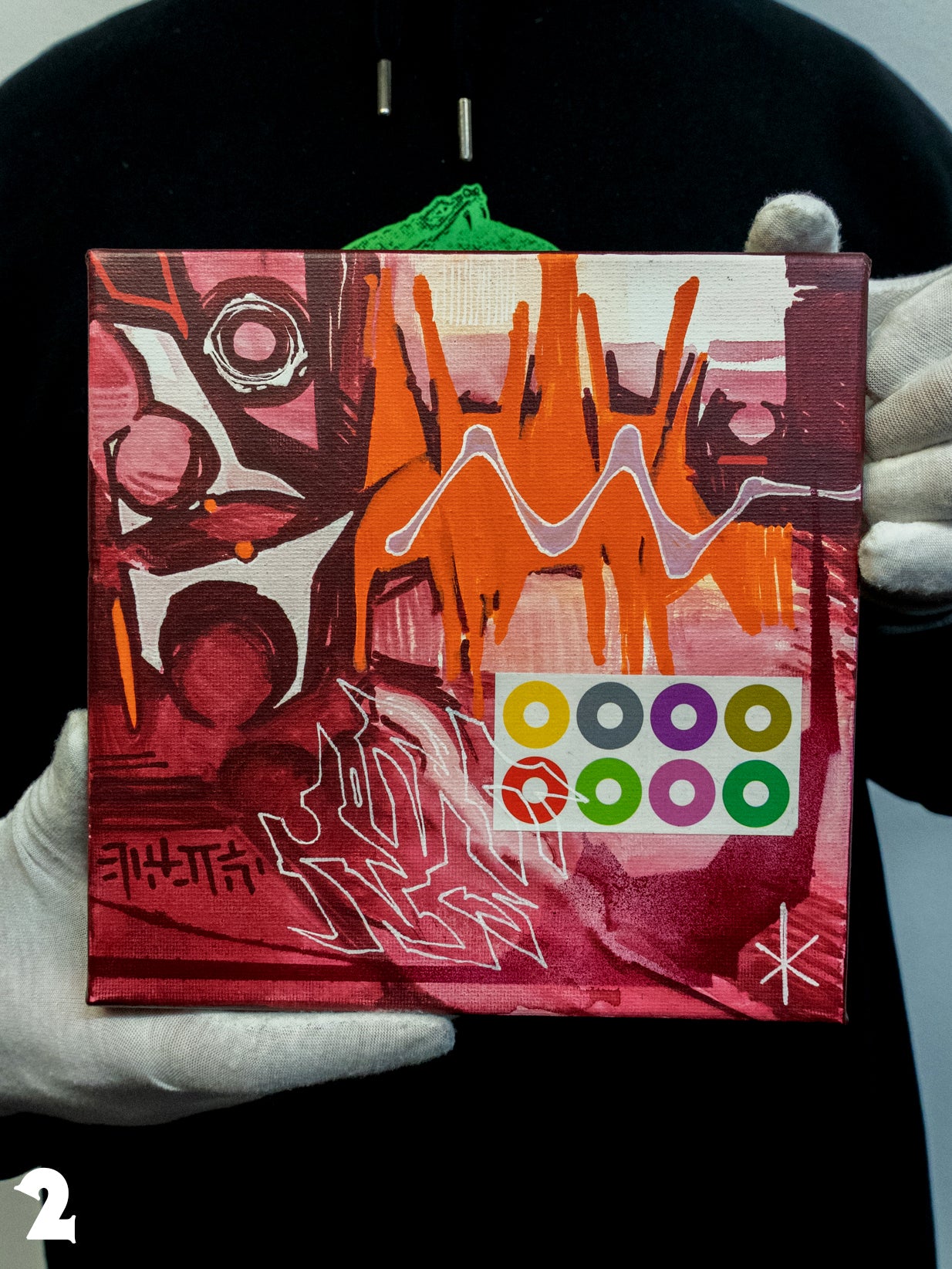 SQUARE GRAFFITI SMALL PAINTING