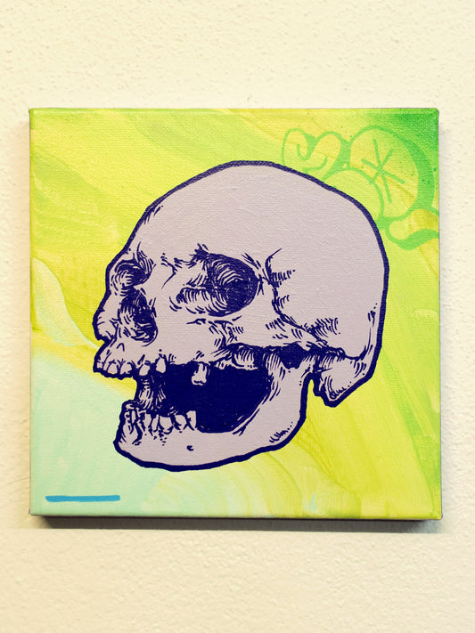 UNTITLED SKULL SQUARE PAINTING