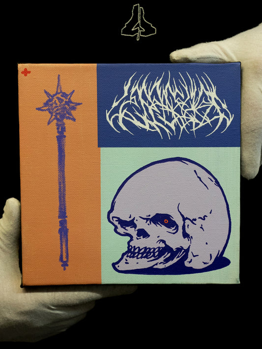 UNTITLED SKULL SQUARE PAINTING