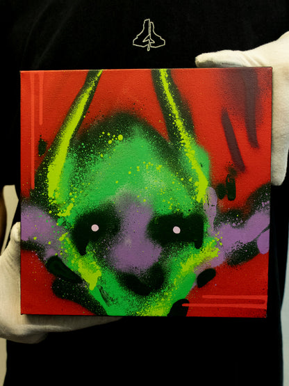 UNTITLED DEMON SMALL SQUARE PAINTING