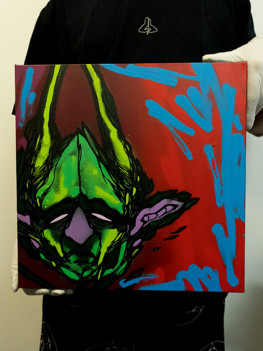 UNTITLED DEMON SQUARE PAINTING