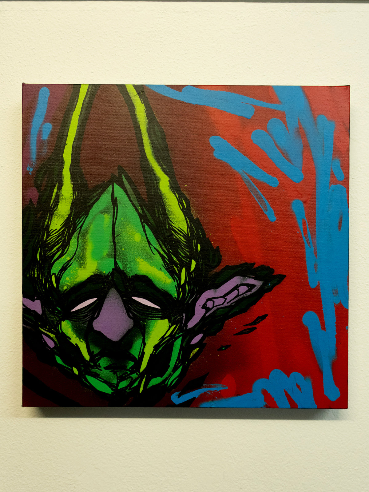 UNTITLED DEMON SQUARE PAINTING