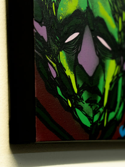UNTITLED DEMON SQUARE PAINTING
