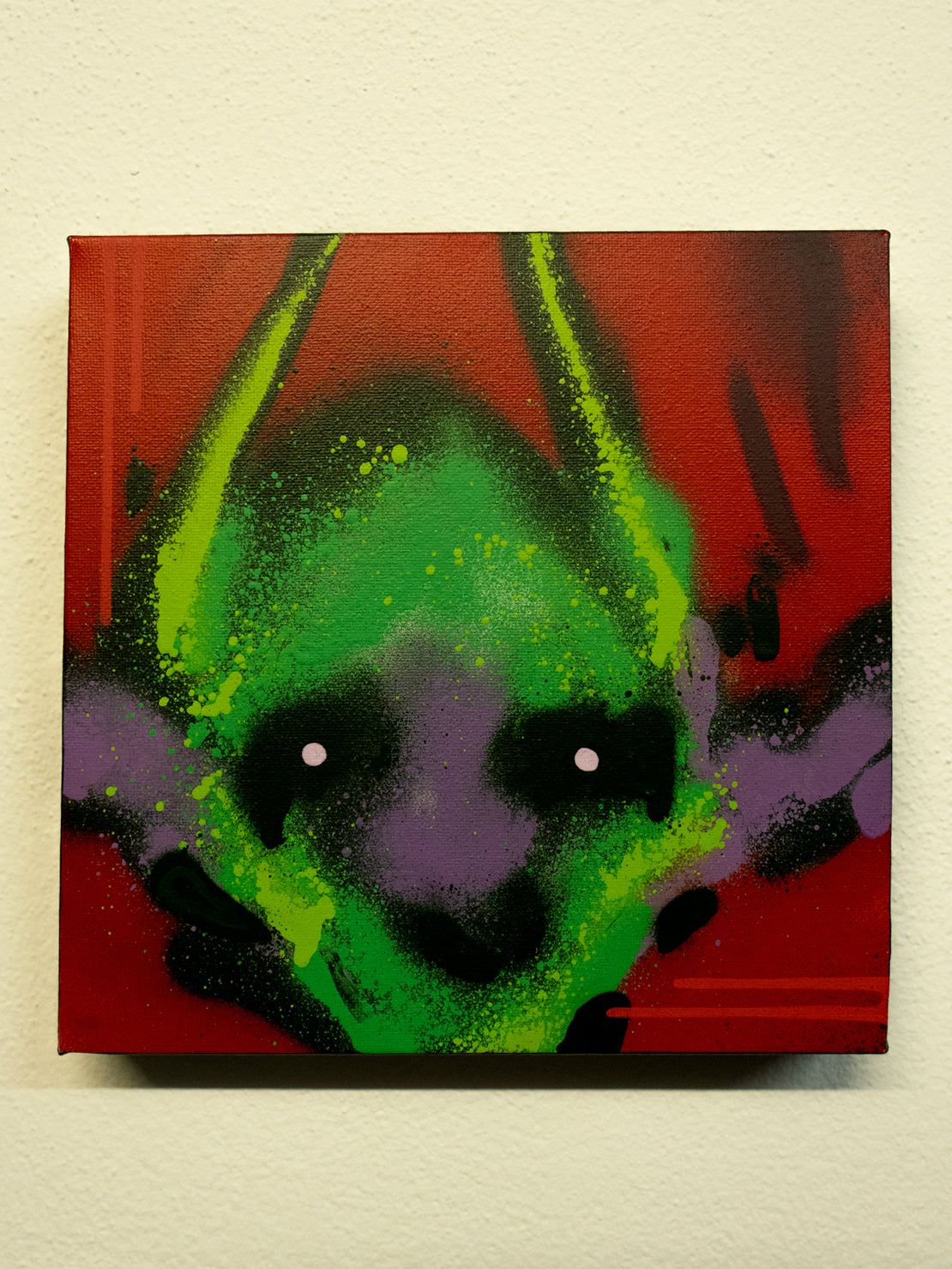 UNTITLED DEMON SMALL SQUARE PAINTING