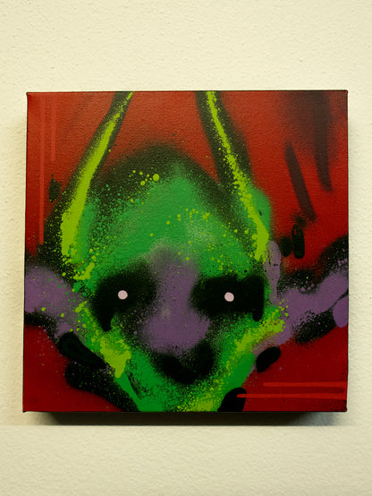 UNTITLED DEMON SMALL SQUARE PAINTING