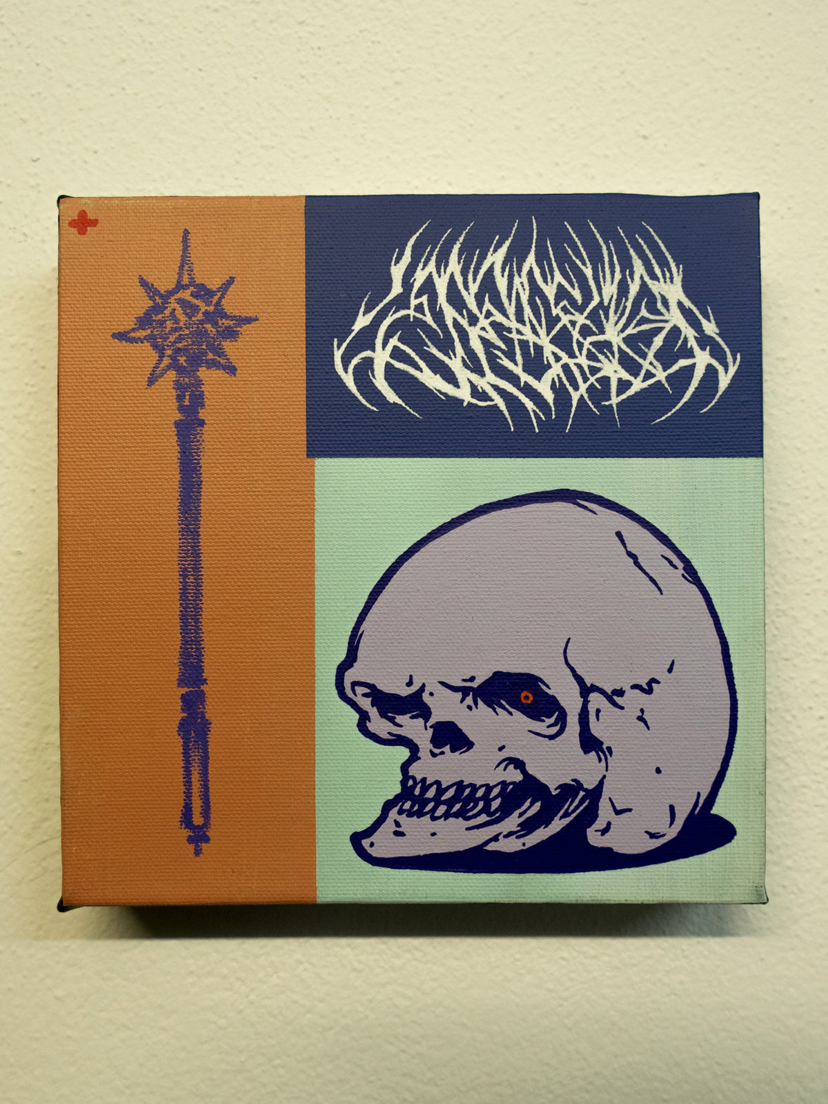 UNTITLED SKULL SQUARE PAINTING