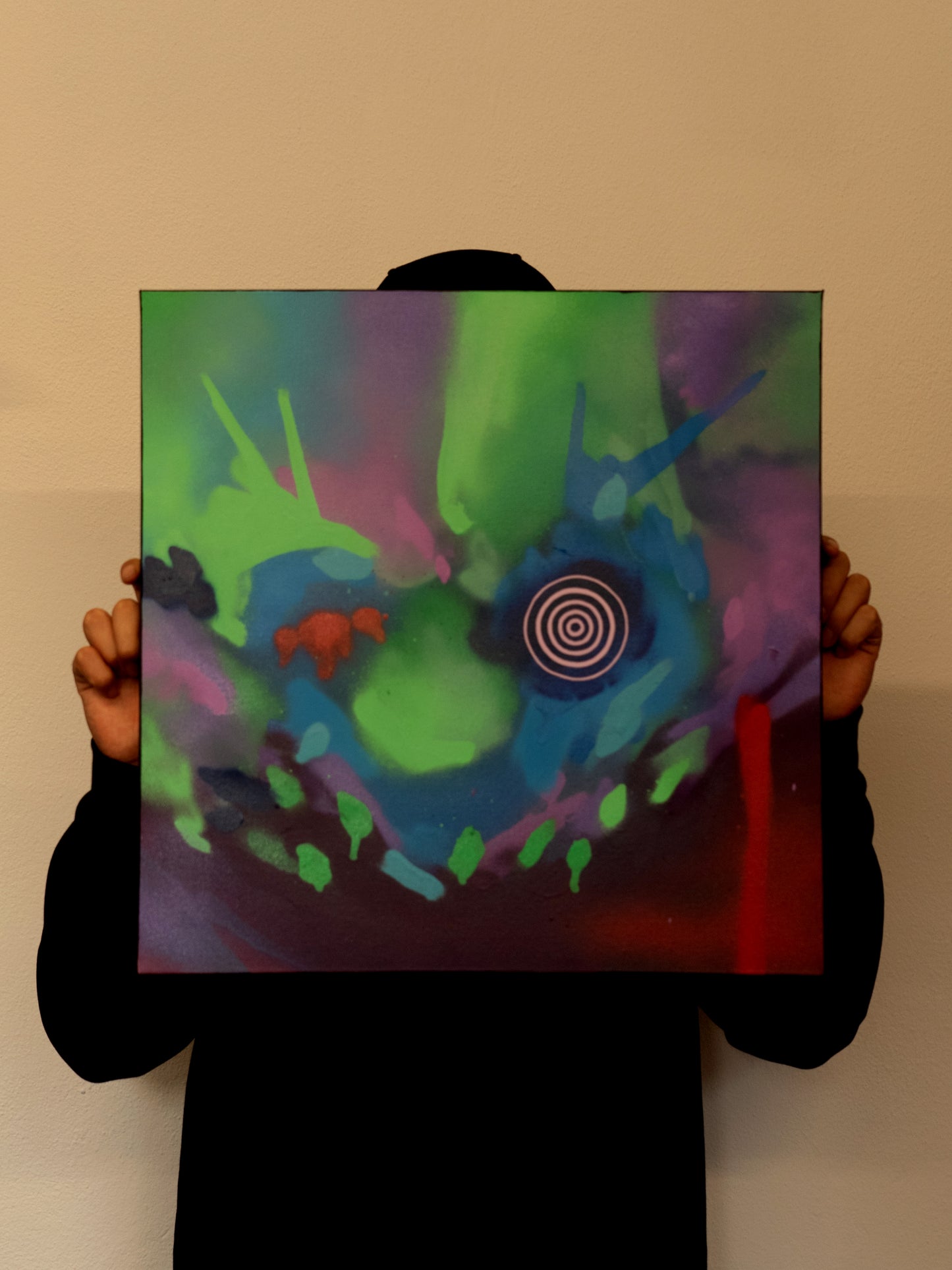 DEEP EDGE UNTITLED SQUARE PAINTING
