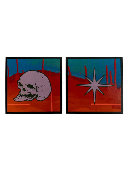 SKELETOR DIPTYCH PAINTING