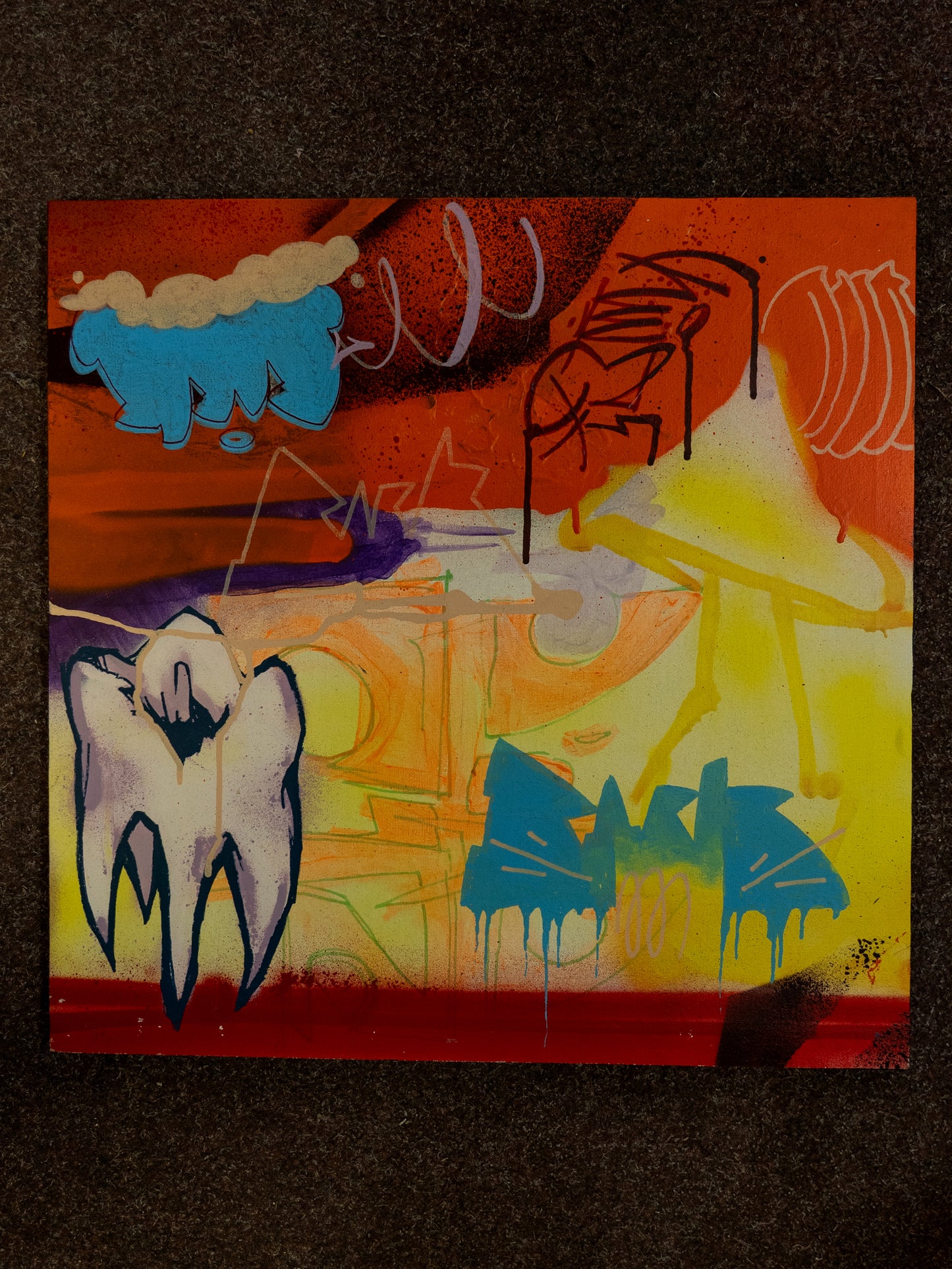 BACK x BOAR SQUARE PAINTING