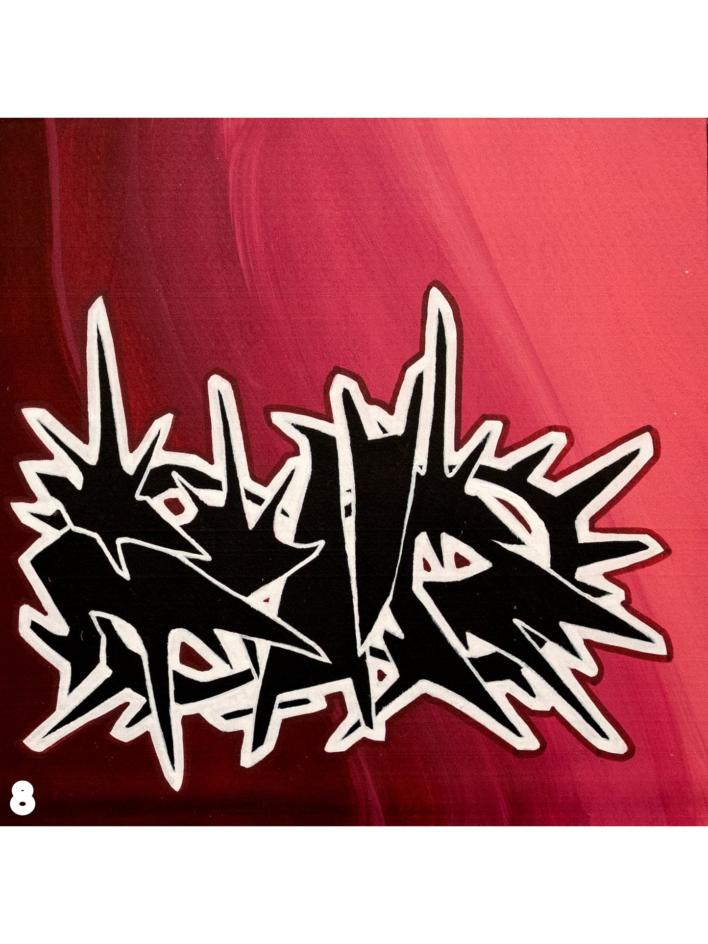 WOOD PANEL GRAFFITI PAINTING