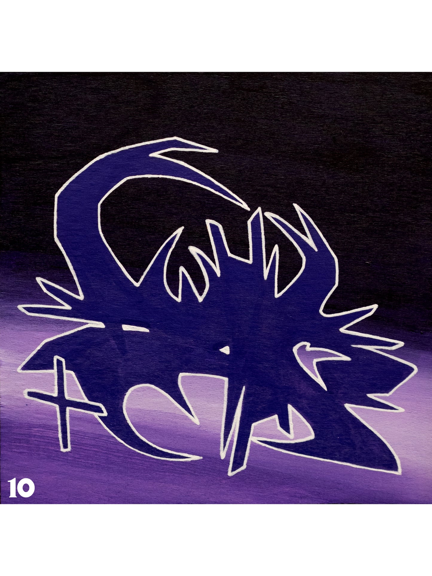 WOOD PANEL GRAFFITI PAINTING