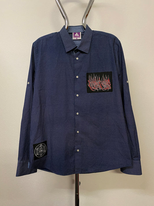 MICRODOT BLUE LEPRABETH SHIRT