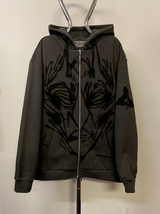 ASH ZIPPER HOODIE