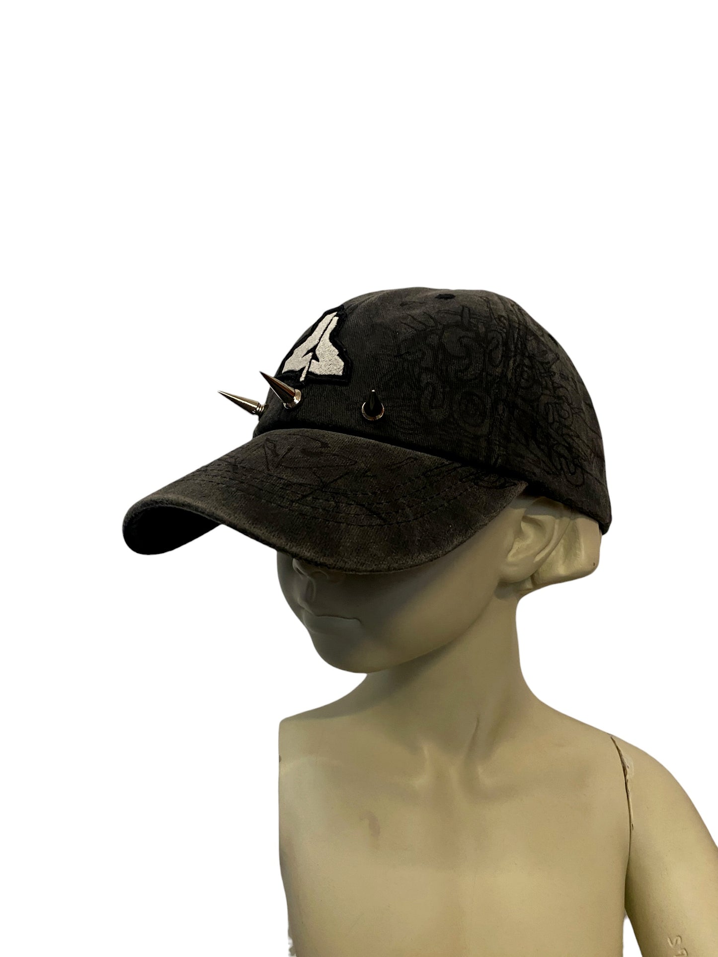 GRAY SPIKE LOGO CAP X