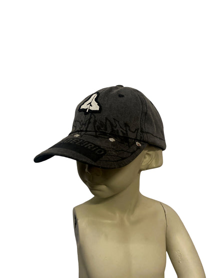 GRAY RIVET LOGO CAP