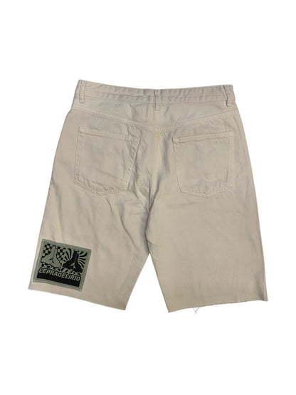 LEPREVIVE BUTTER CANVAS SHORTS