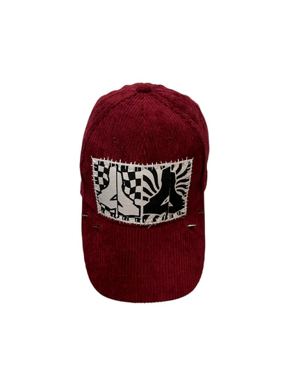 BURGUNDY CORDUROY CRUST CAP