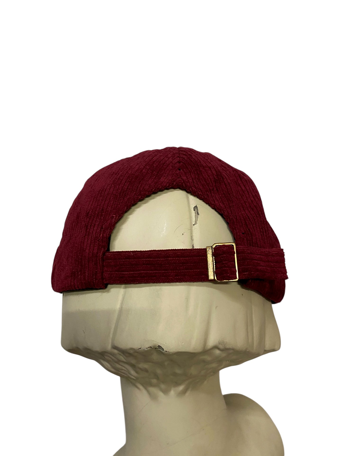 BURGUNDY CORDUROY CRUST CAP