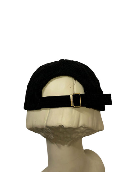 BLACK CORDUROY SPECIAL LOGO CAP IV