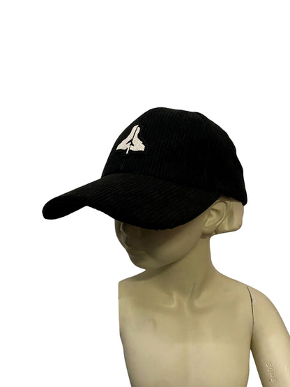 BLACK CORDUROY EASY LOGO CAP