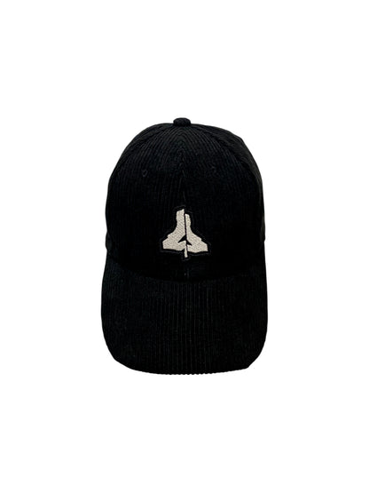 BLACK CORDUROY EASY LOGO CAP