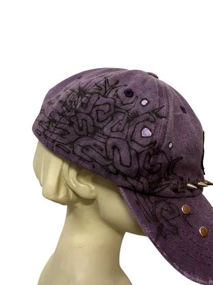 WASHED PURPLE LOGO CAP VI