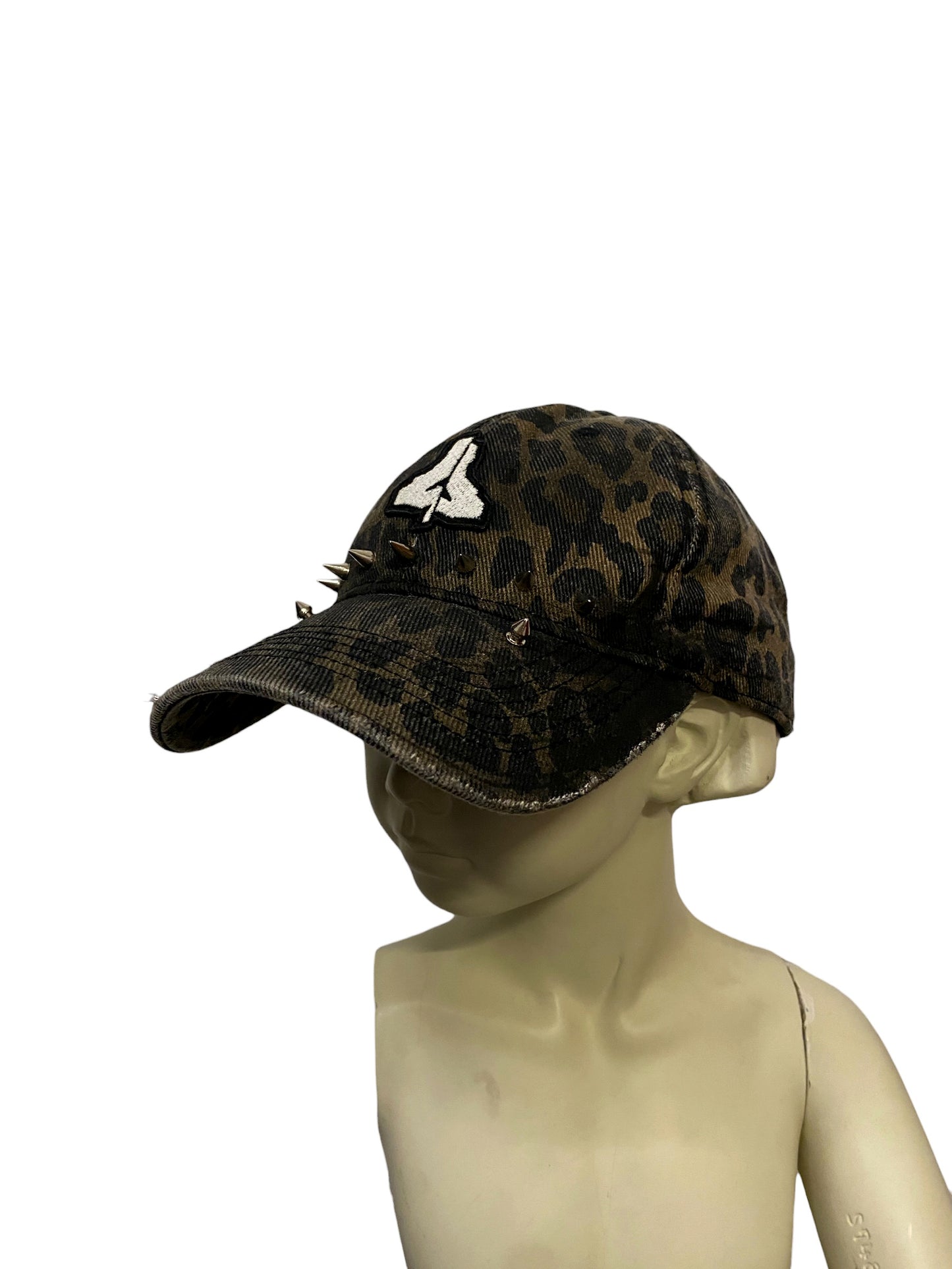LEOPARD PRINT LOGO CAP
