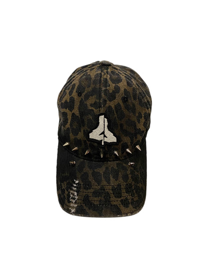 LEOPARD PRINT LOGO CAP