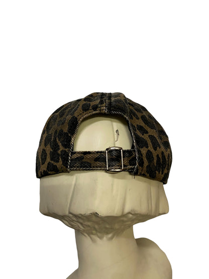 LEOPARD PRINT LOGO CAP