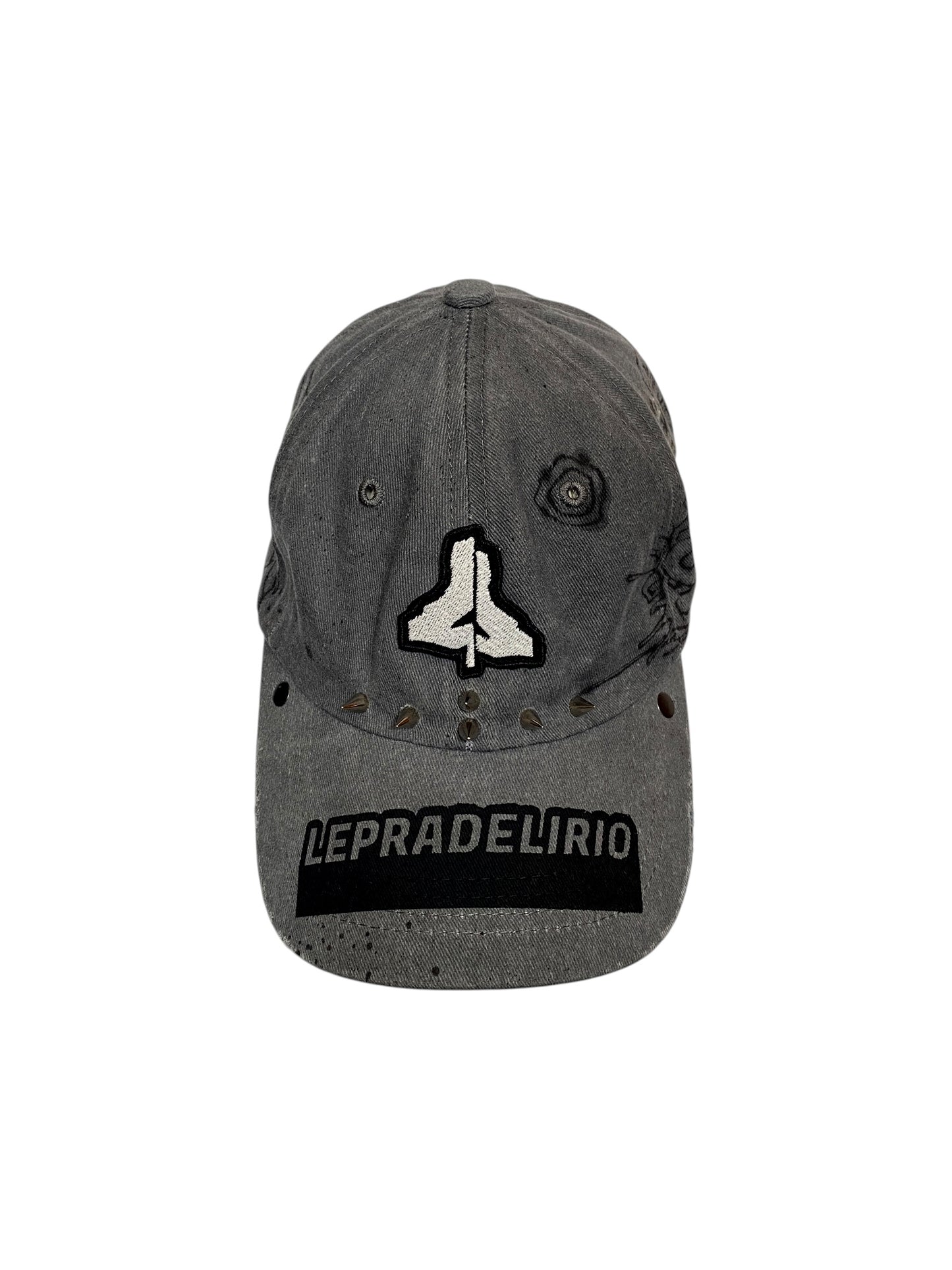 LIGHT GRAY SPIKE LOGO CAP III