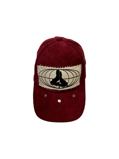 BURGUNDY CORDUROY CRUST CAP III