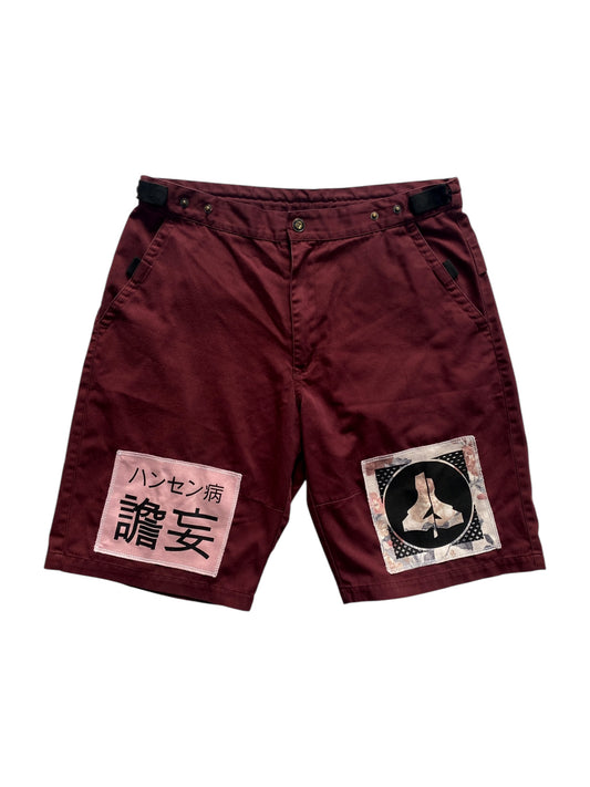 BURGUNDY FINE SHORTS