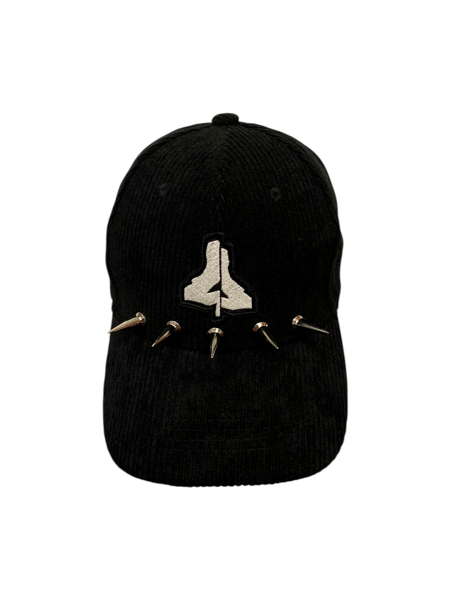 BLACK CORDUROY LOGO CAP