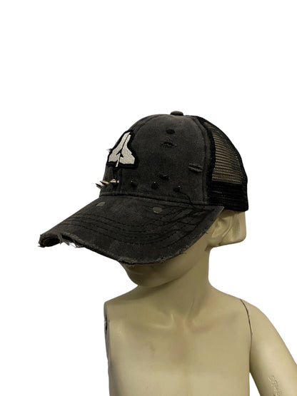 GRAY MASH LOGO CAP