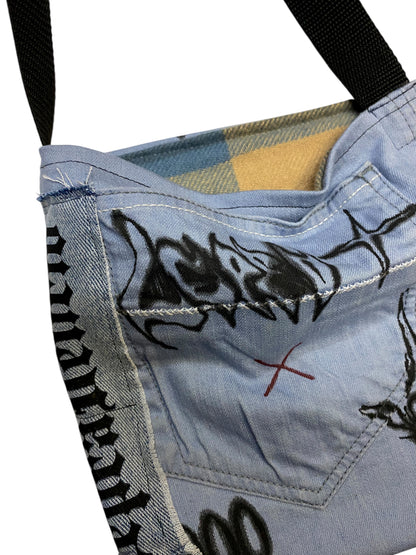 LEPREVIVE JERRYCHO SMALL DENIM BAG