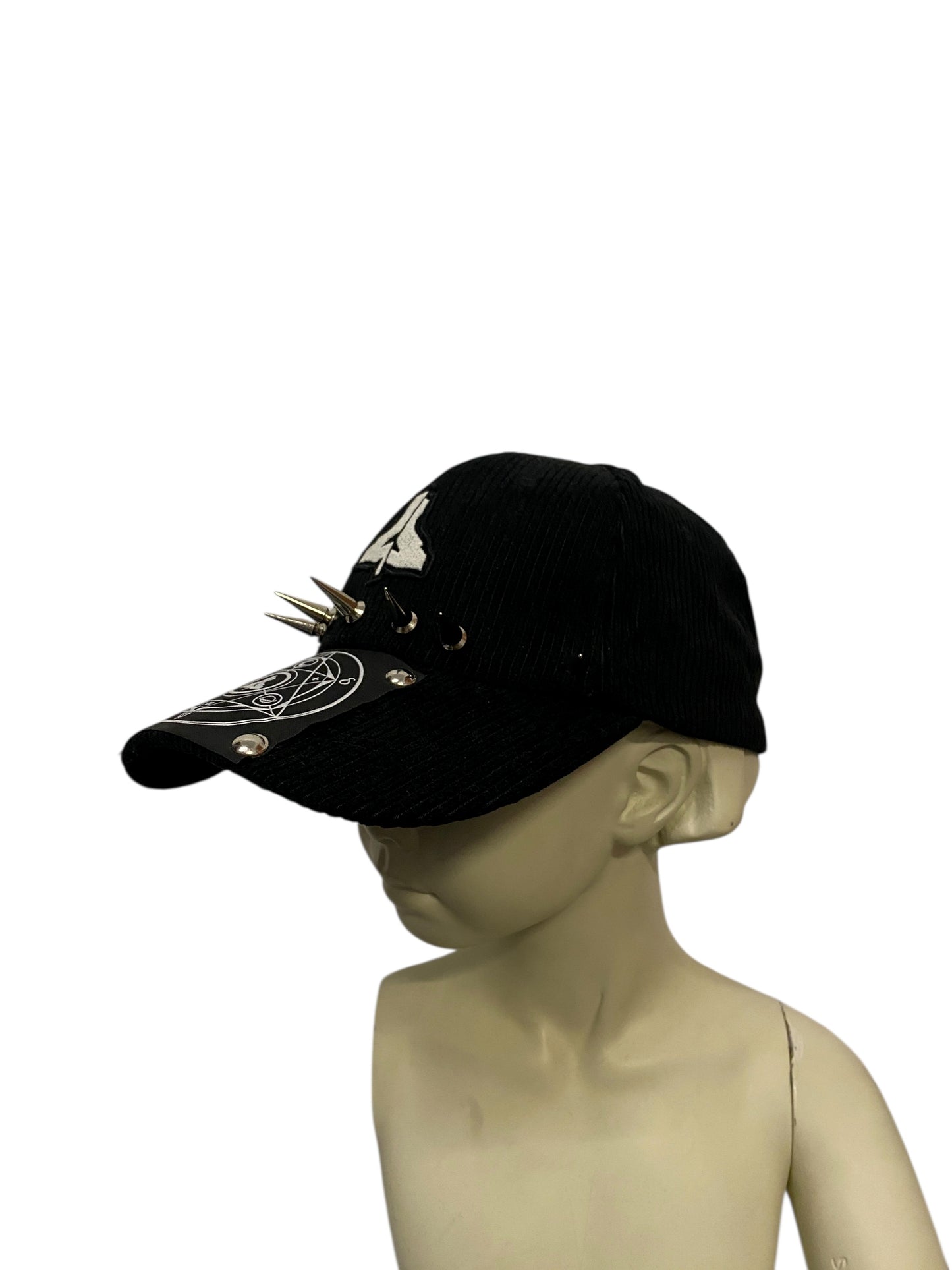 BLACK CORDUROY SPECIAL LOGO CAP II