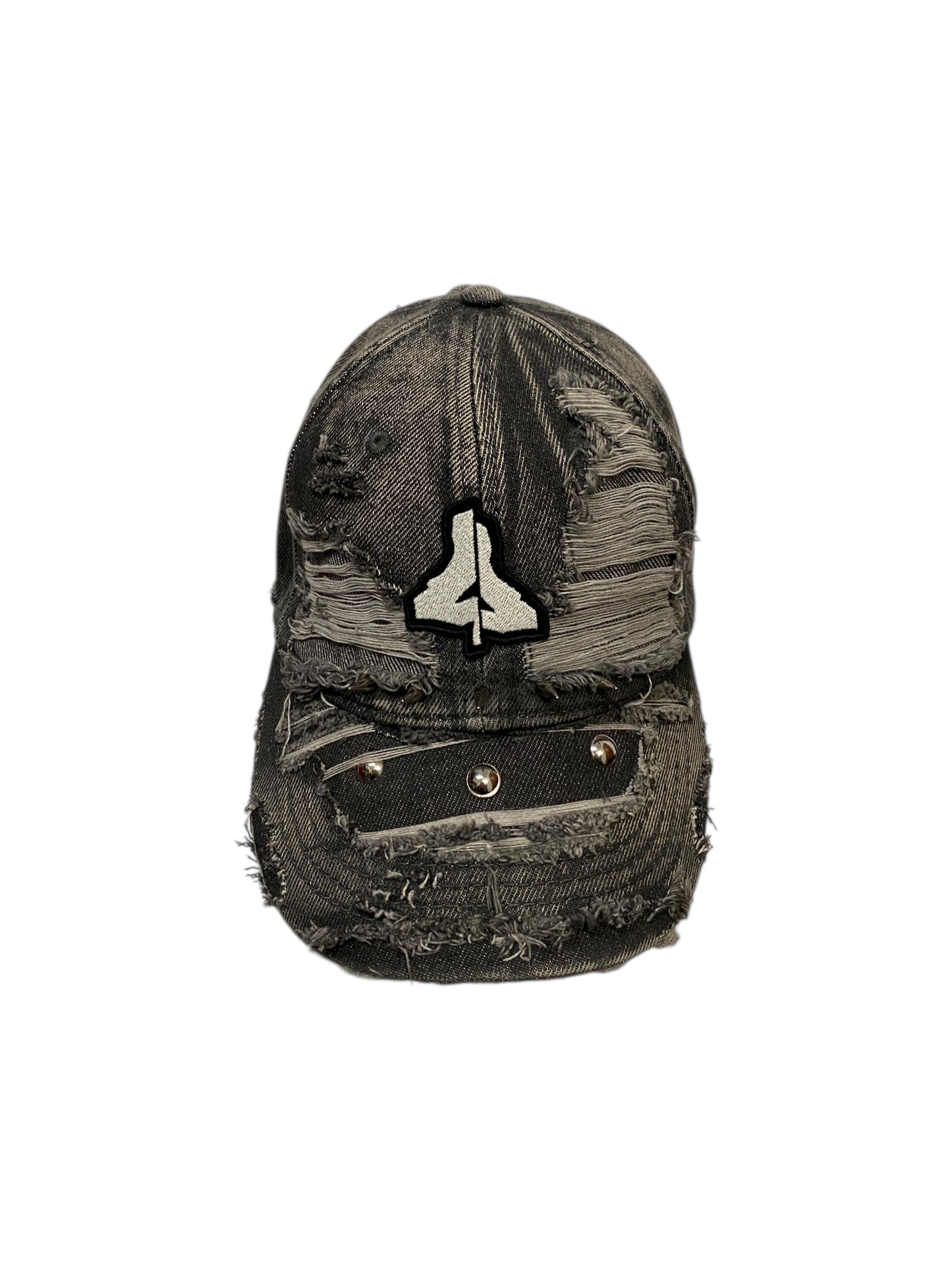 GRAY DENIM DESTROYER CAP