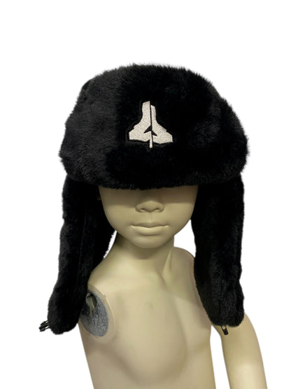BLACK LOGO USHANKA