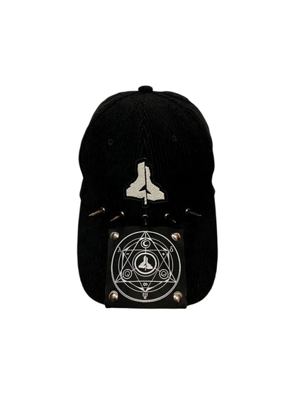 BLACK CORDUROY SPECIAL LOGO CAP