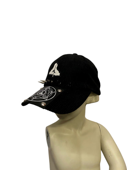 BLACK CORDUROY SPECIAL LOGO CAP